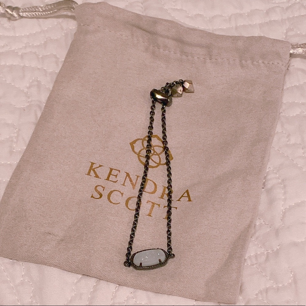 Kendra Scott Elaina gunmetal bracelet